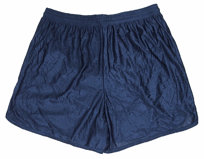 Navy Blue Checker Nylon Soccer Shorts by Don Alleson Men's Medium