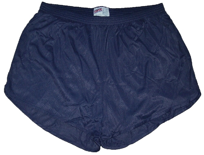 Navy Blue Nylon Ranger Panties Silkies Running Track Shorts by Soffe ...