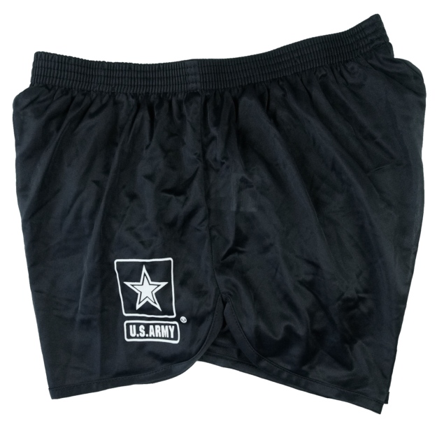 Black Nylon US Army Ranger Panties Silkies Running Shorts by Soffe Men
